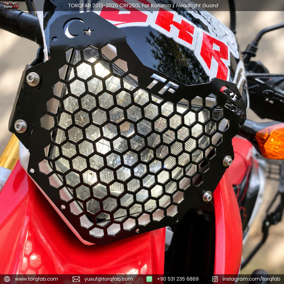 Torqfab 2013-2020 Honda CRF250L Far Koruma Demiri