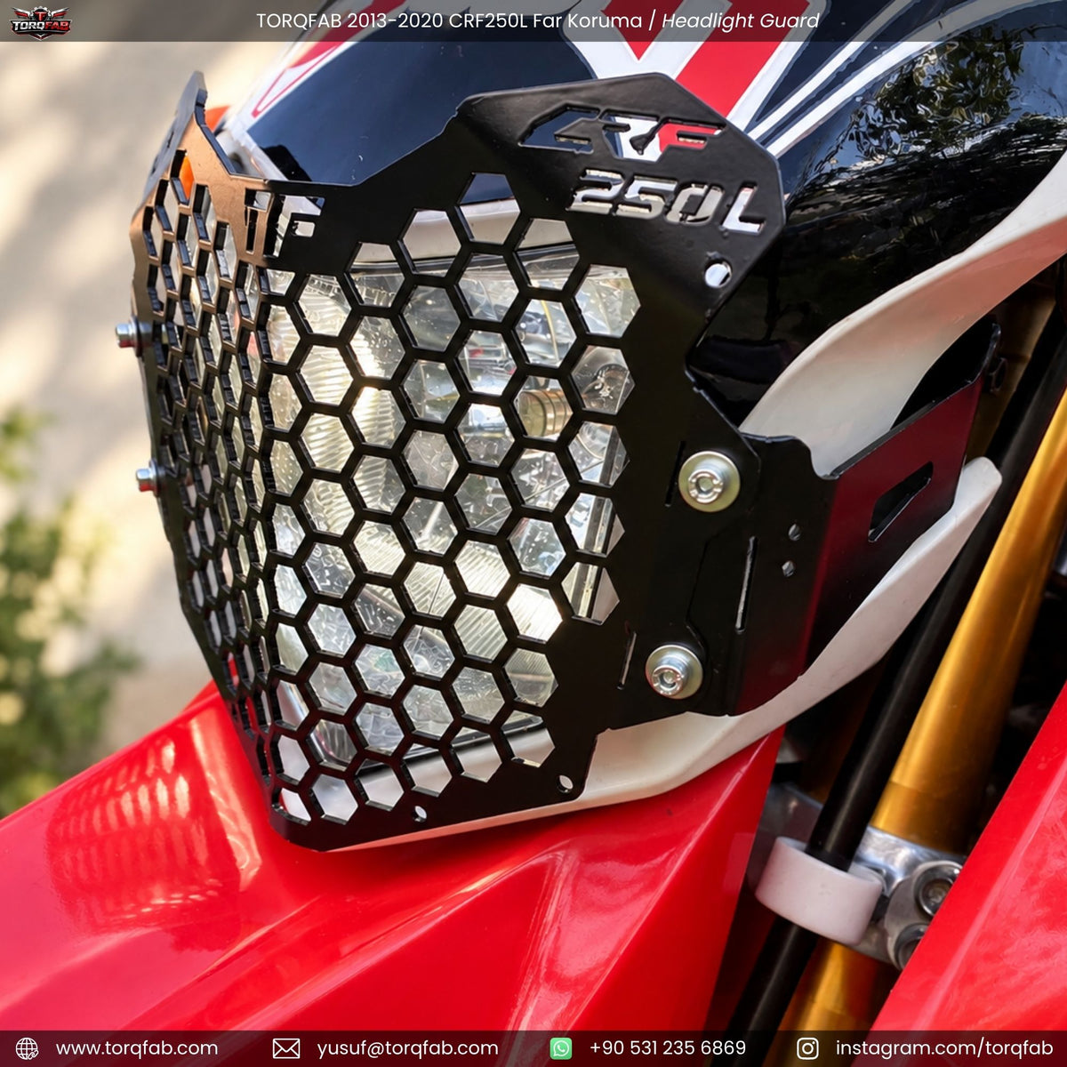 Torqfab 2013-2020 Honda CRF250L Far Koruma Demiri