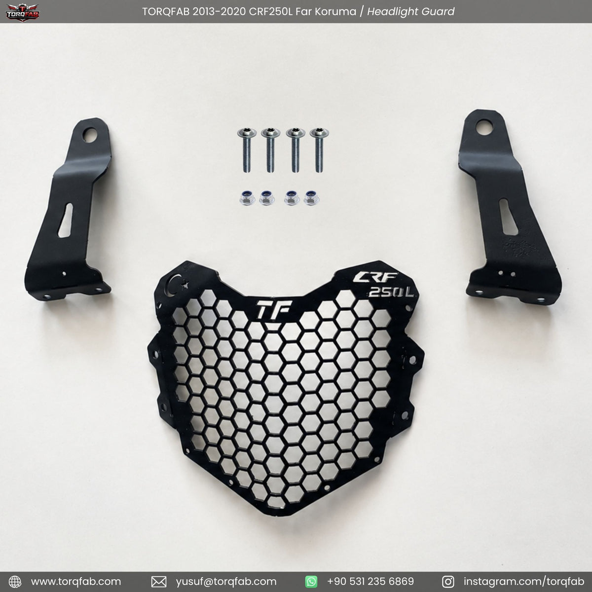 Torqfab 2013-2020 Honda CRF250L Far Koruma Demiri