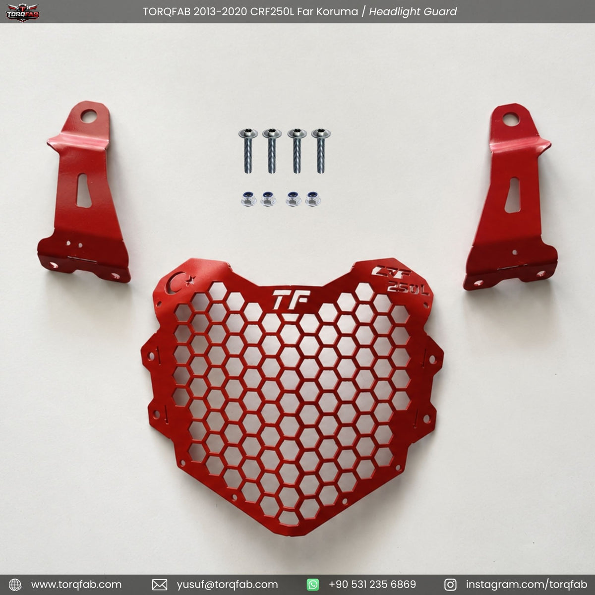 Torqfab 2013-2020 Honda CRF250L Far Koruma Demiri