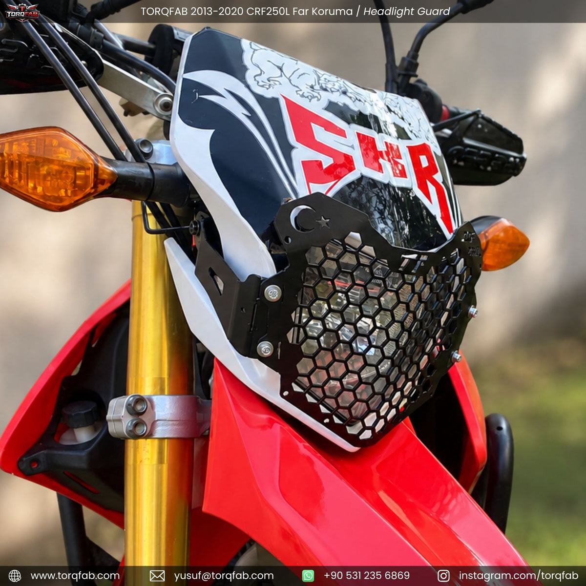 Torqfab 2013-2020 Honda CRF250L Far Koruma Demiri
