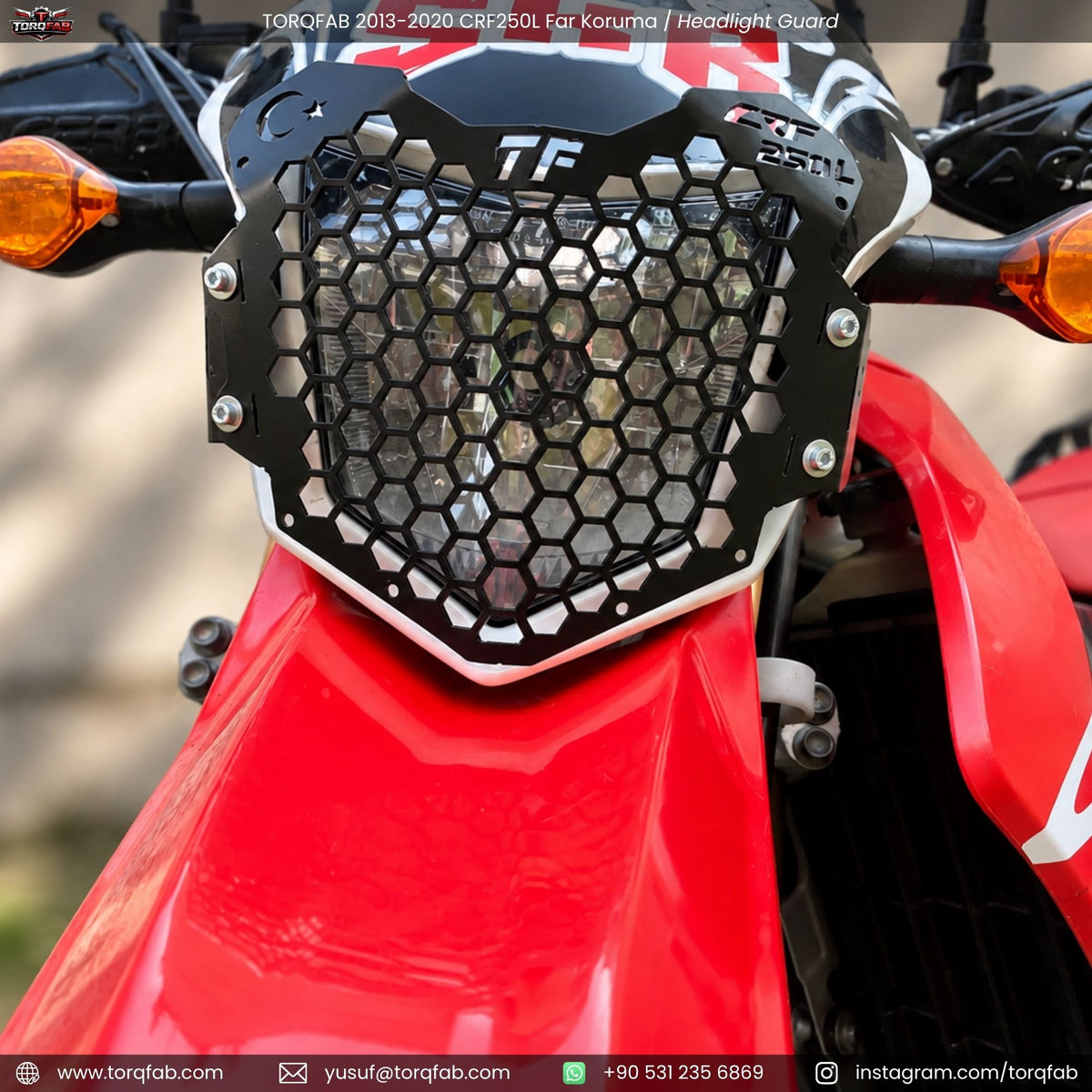 Torqfab 2013-2020 Honda CRF250L Far Koruma Demiri