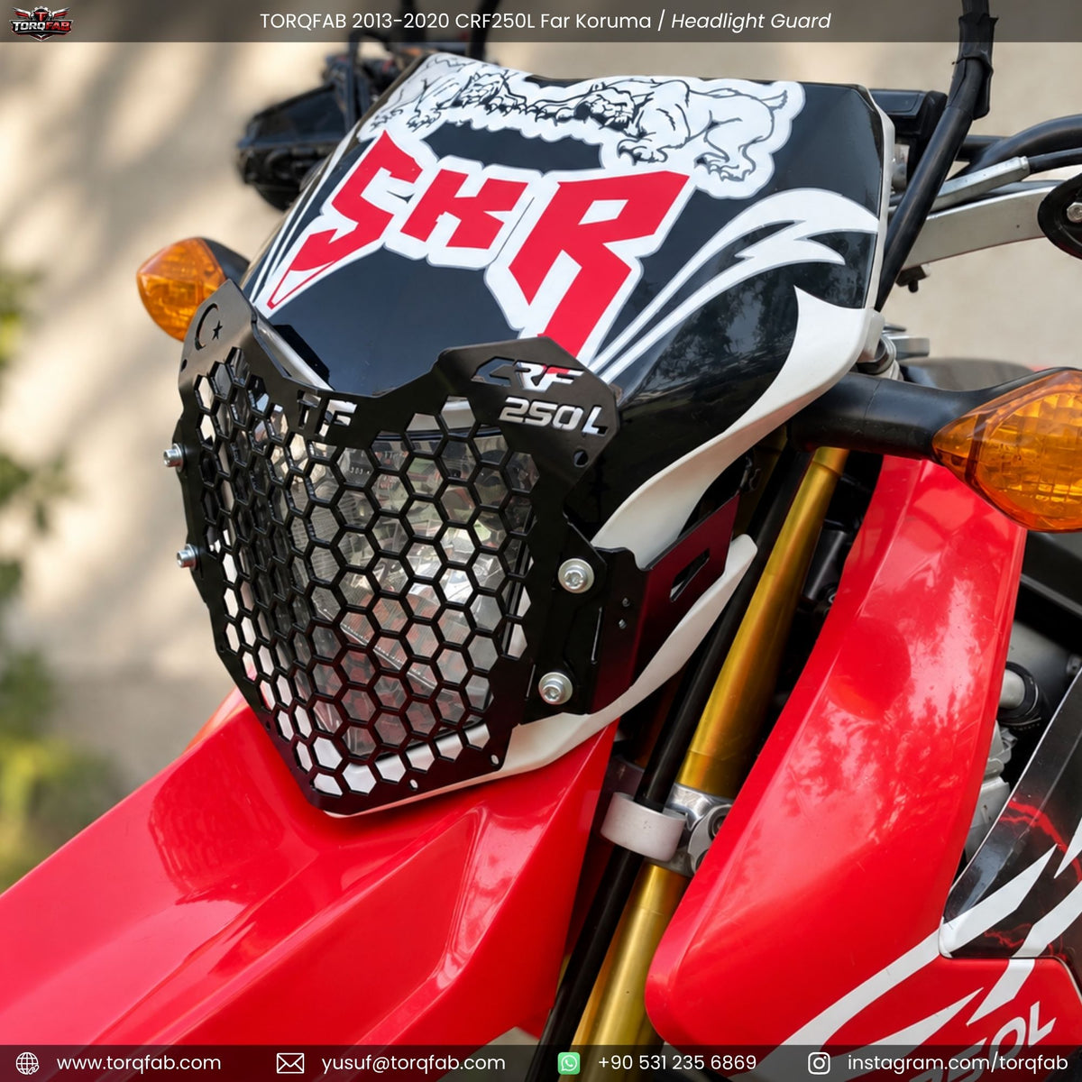 Torqfab 2013-2020 Honda CRF250L Far Koruma Demiri