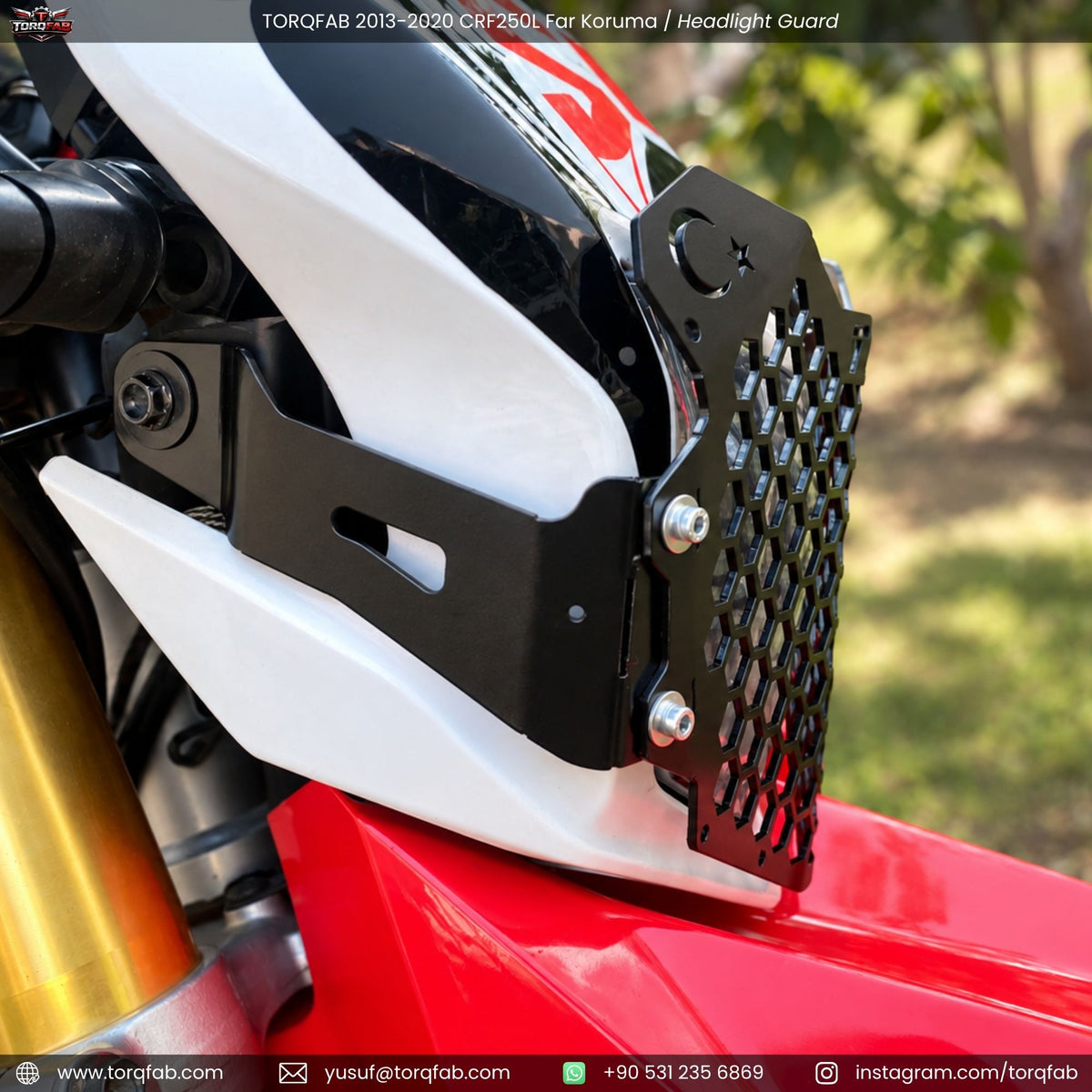 Torqfab 2013-2020 Honda CRF250L Far Koruma Demiri