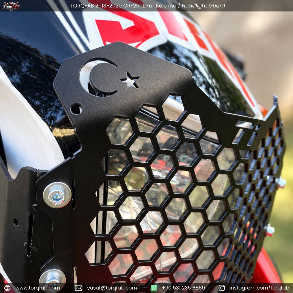 Torqfab 2013-2020 Honda CRF250L Far Koruma Demiri