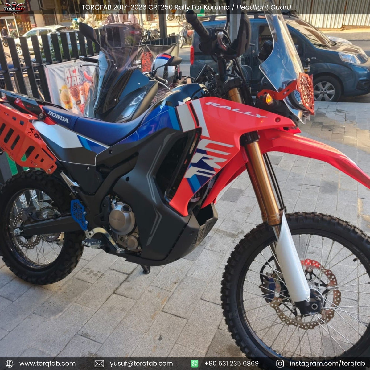 Torqfab 2017-2026 Honda CRF250 Rally Far Koruma Demiri