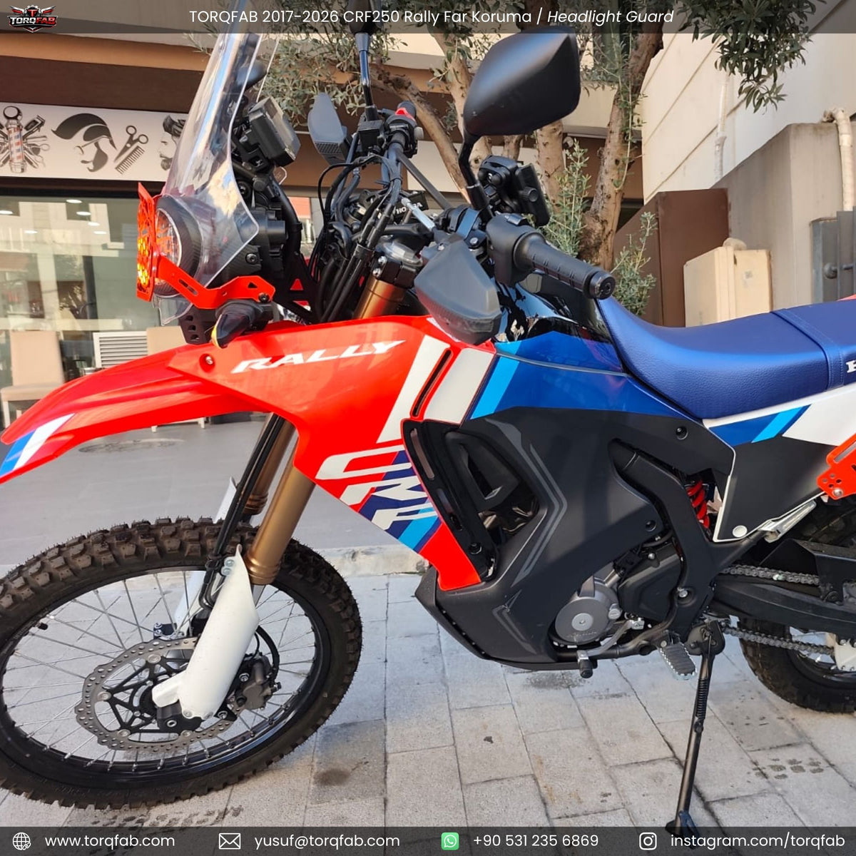 Torqfab 2017-2026 Honda CRF250 Rally Far Koruma Demiri