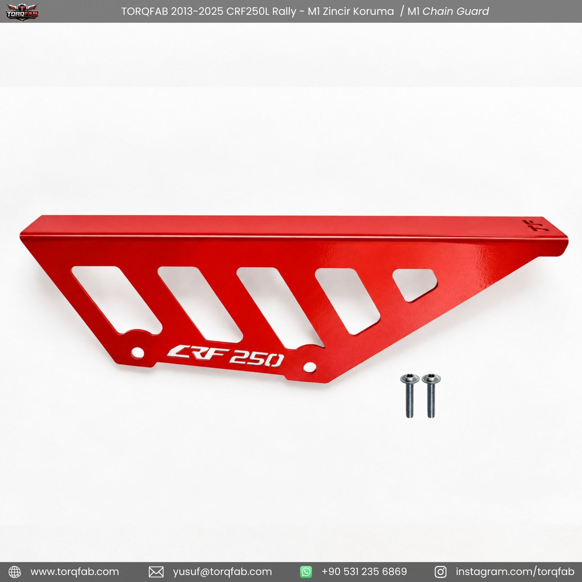 Torqfab 2013-2026 Honda CRF250L Rally Zincir Koruma M1