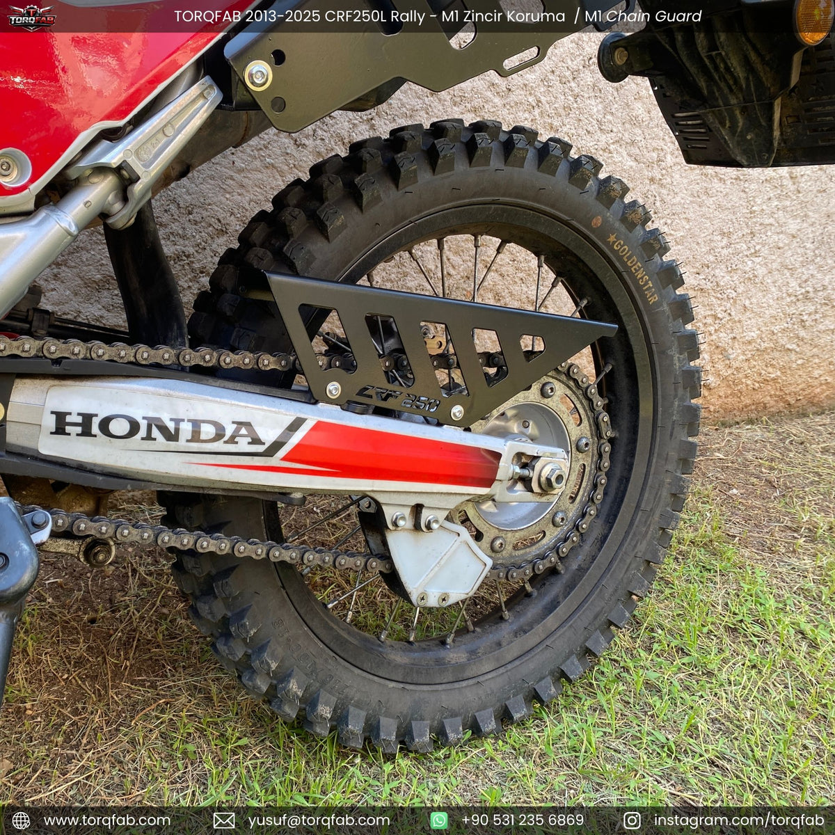 Torqfab 2013-2026 Honda CRF250L Rally Zincir Koruma M1
