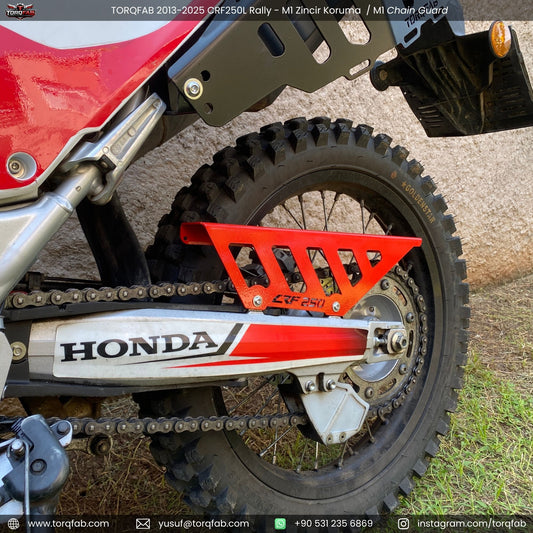 Torqfab 2013-2026 Honda CRF250L Rally Zincir Koruma M1