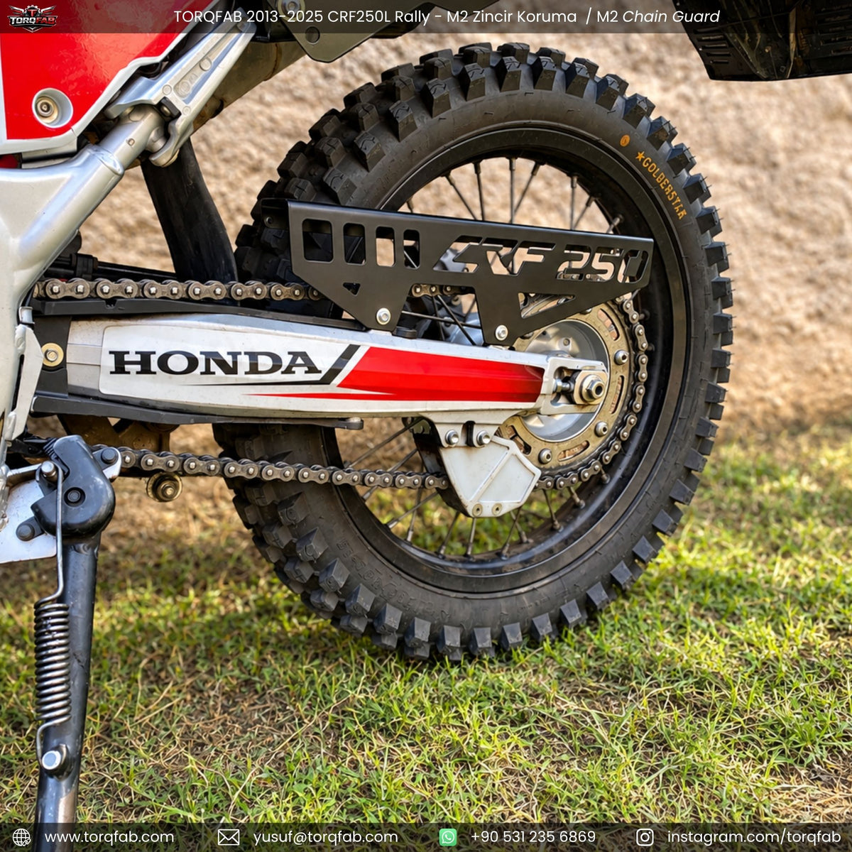 Torqfab 2013-2026 Honda CRF250L Rally Zincir Koruma M2