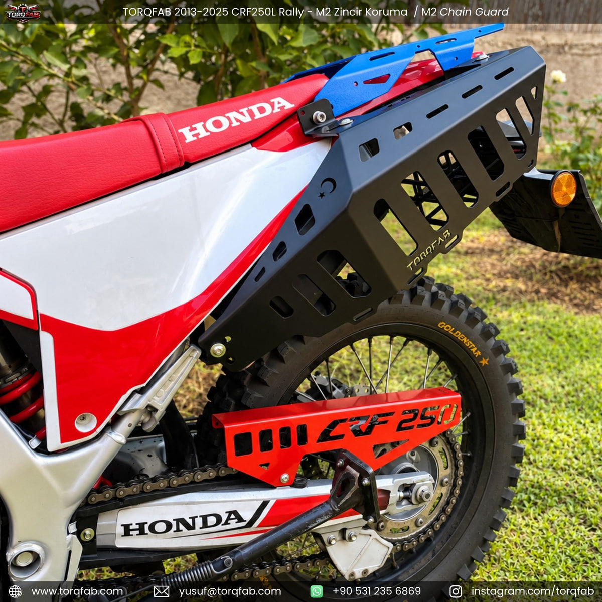 Torqfab 2013-2026 Honda CRF250L Rally Zincir Koruma M2