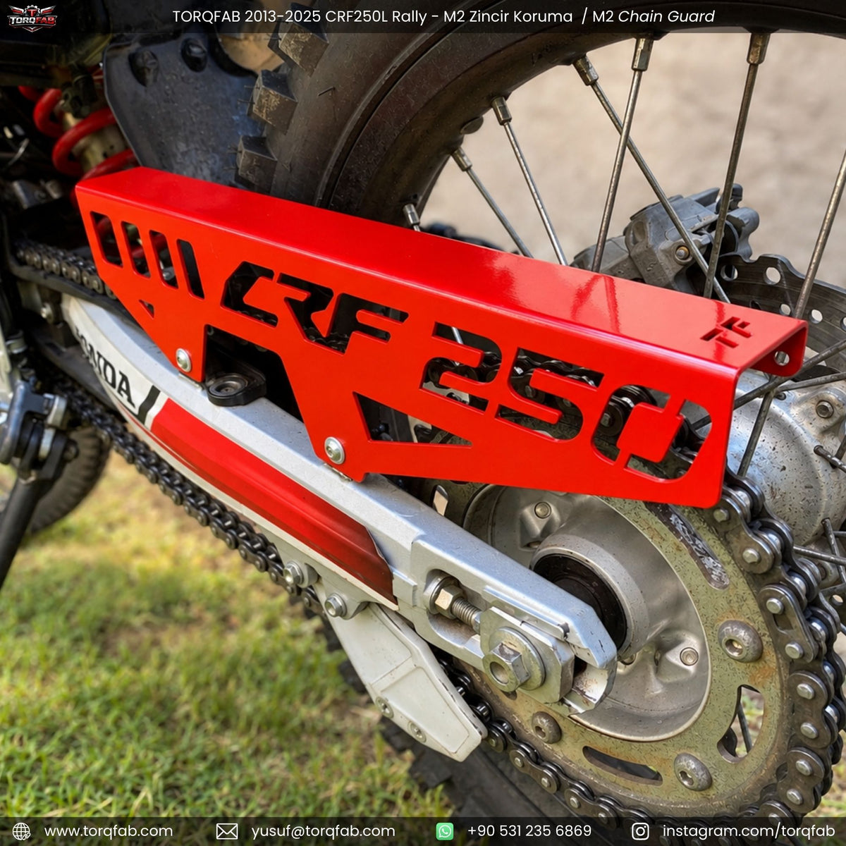 Torqfab 2013-2026 Honda CRF250L Rally Zincir Koruma M2