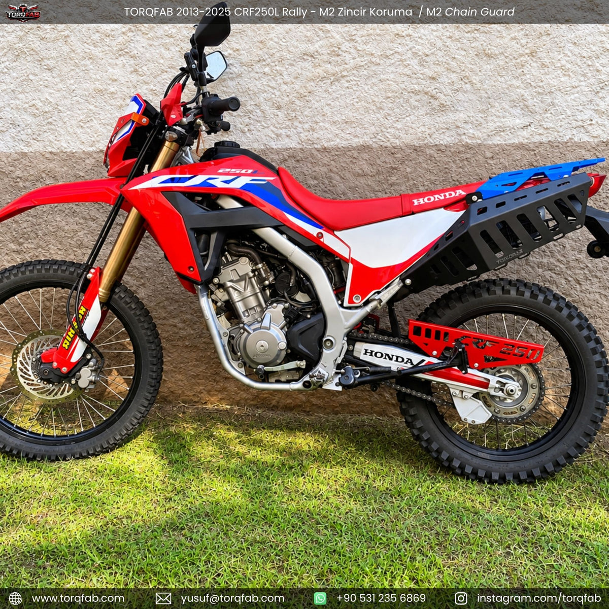 Torqfab 2013-2026 Honda CRF250L Rally Zincir Koruma M2