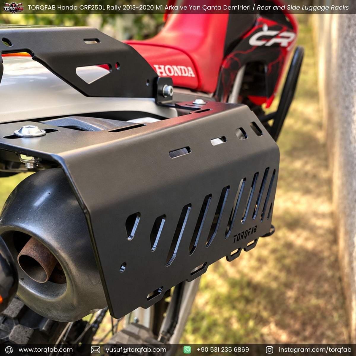 Torqfab Honda CRF250L / Rally (2013-2020) Yan Çanta Demiri Version4 / Egzoz Koruma Demiri