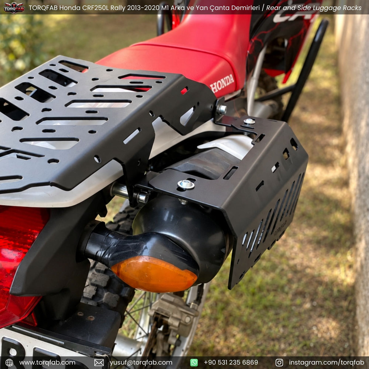 Torqfab Honda CRF250L / Rally (2013-2020) Yan Çanta Demiri Version4 / Egzoz Koruma Demiri
