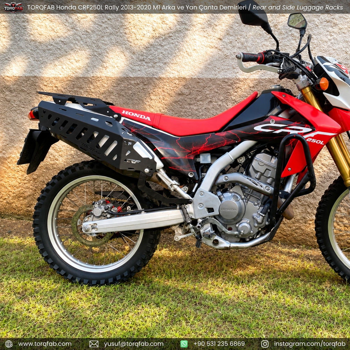 Torqfab Honda CRF250L / Rally (2013-2020) Yan Çanta Demiri Version4 / Egzoz Koruma Demiri