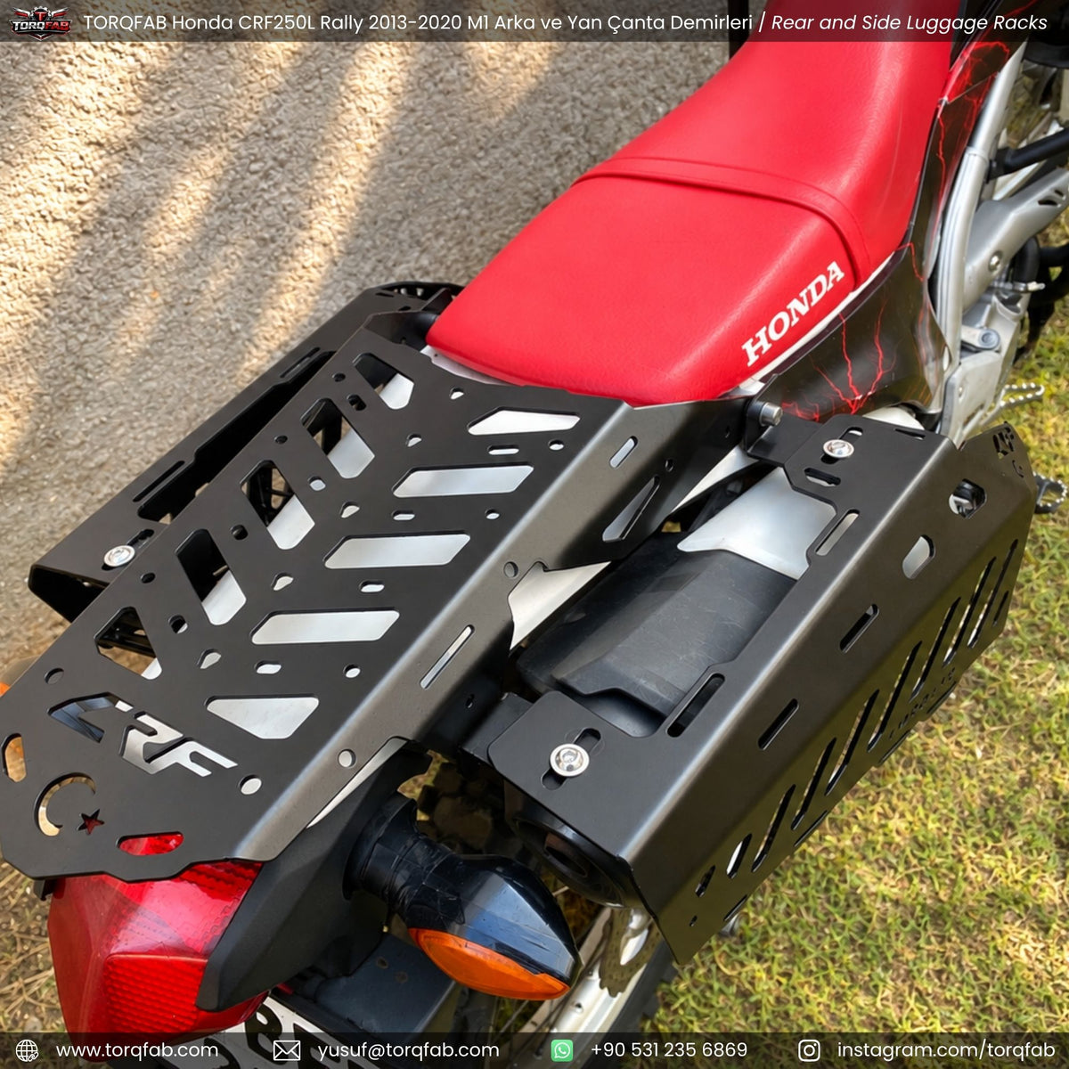 Torqfab Honda CRF250L / Rally (2013-2020) Yan Çanta Demiri Version4 / Egzoz Koruma Demiri