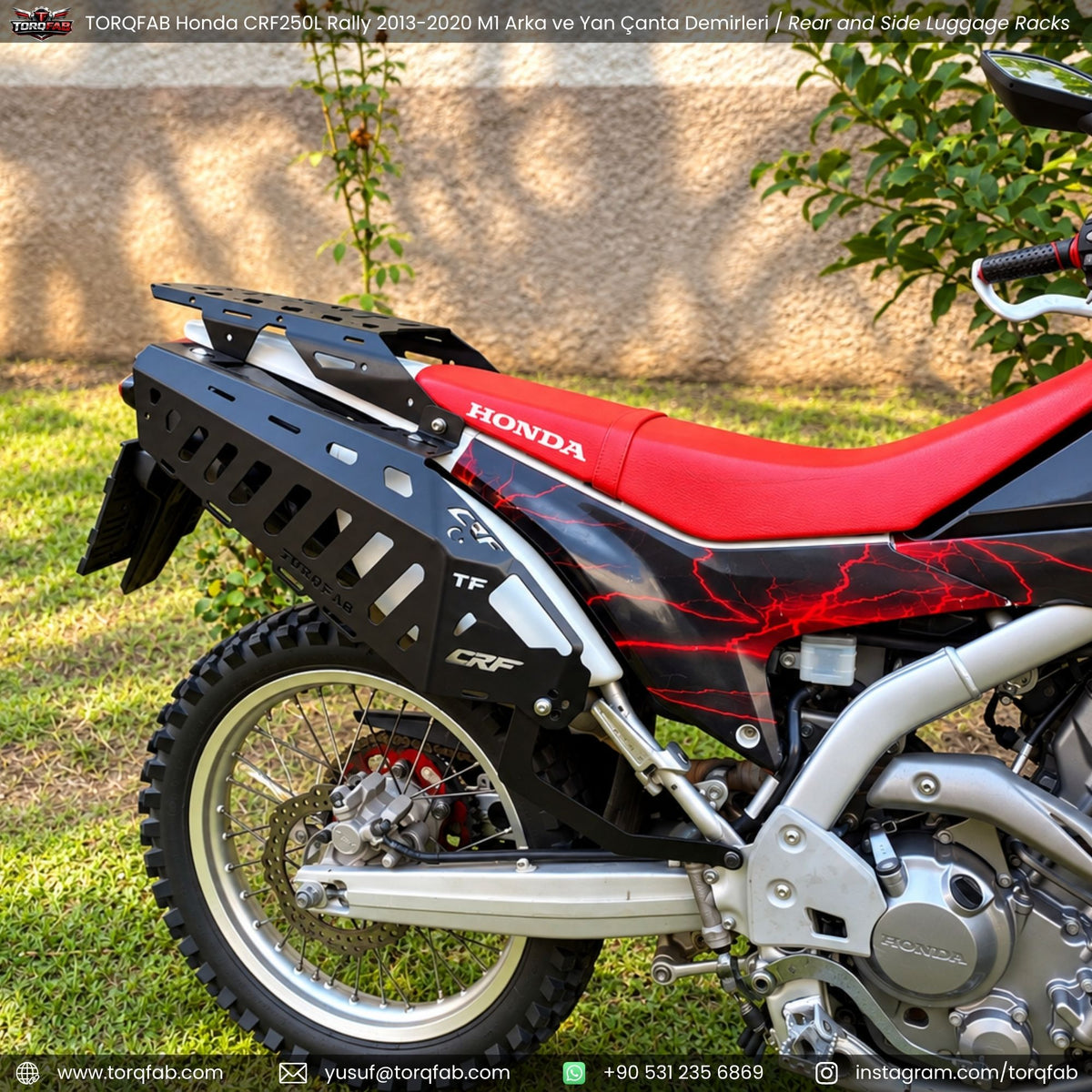 Torqfab Honda CRF250L / Rally (2013-2020) Yan Çanta Demiri Version4 / Egzoz Koruma Demiri