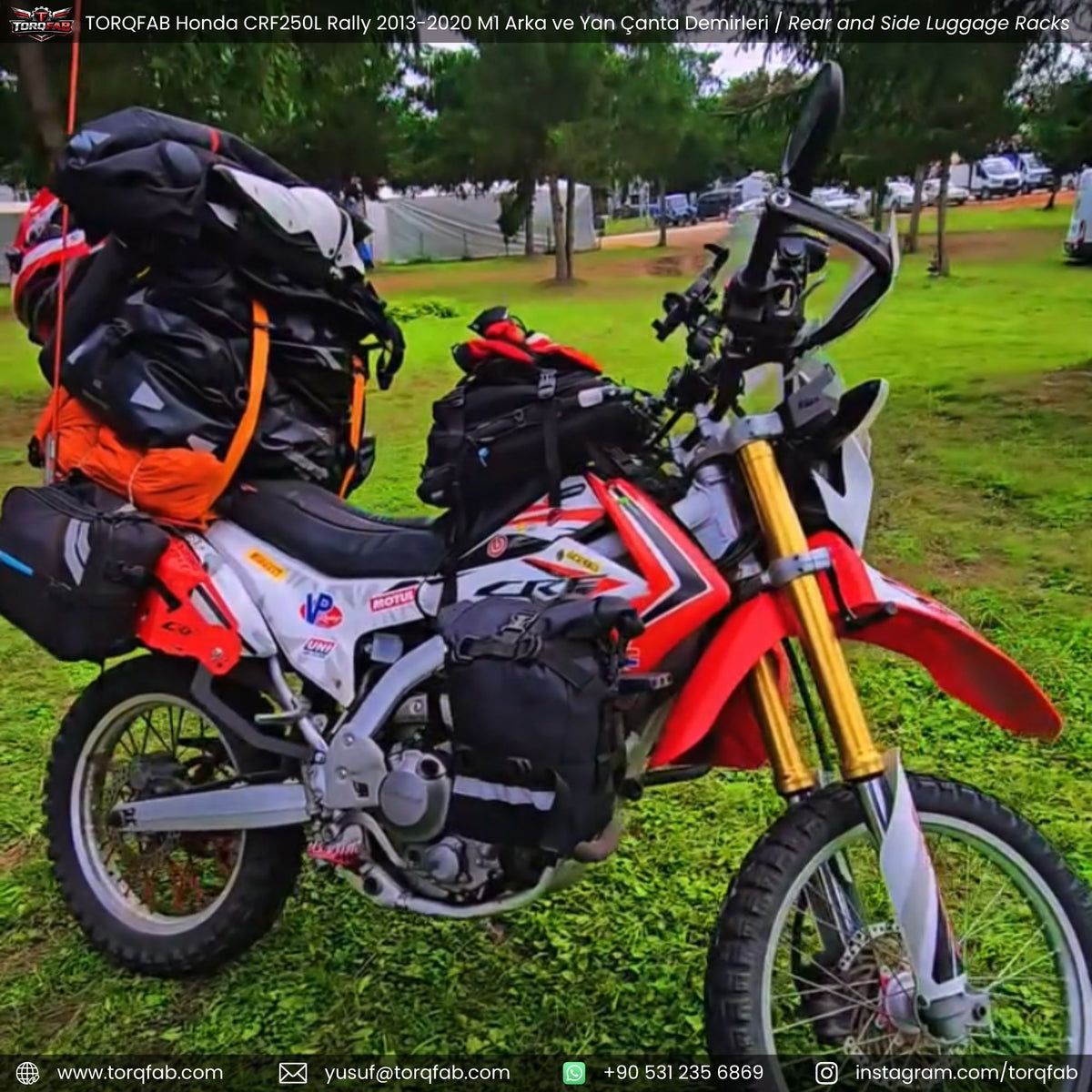 Torqfab Honda CRF250L / Rally (2013-2020) Yan Çanta Demiri Version4 / Egzoz Koruma Demiri
