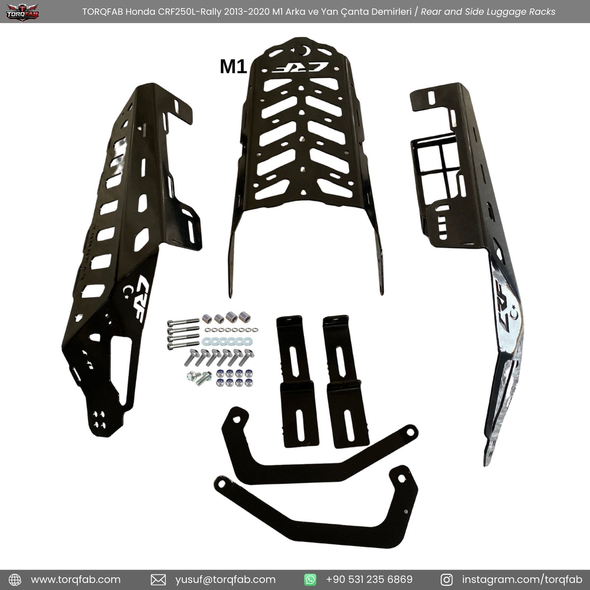 Torqfab Honda CRF250L / Rally (2013-2020) Yan Çanta Demiri Version4 / Egzoz Koruma Demiri