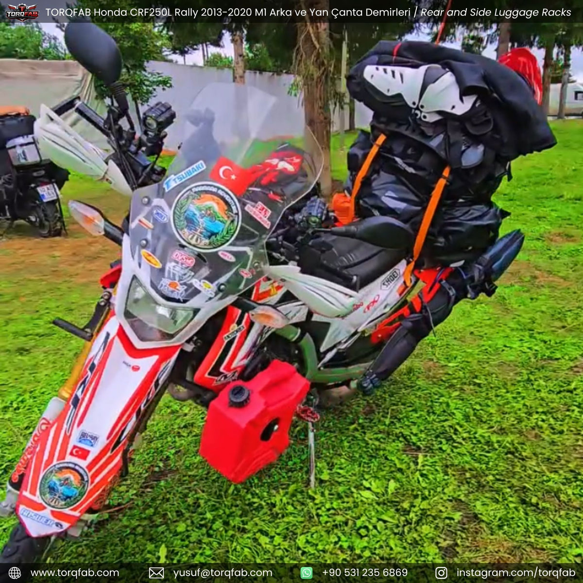 Torqfab Honda CRF250L / Rally (2013-2020) Yan Çanta Demiri Version4 / Egzoz Koruma Demiri