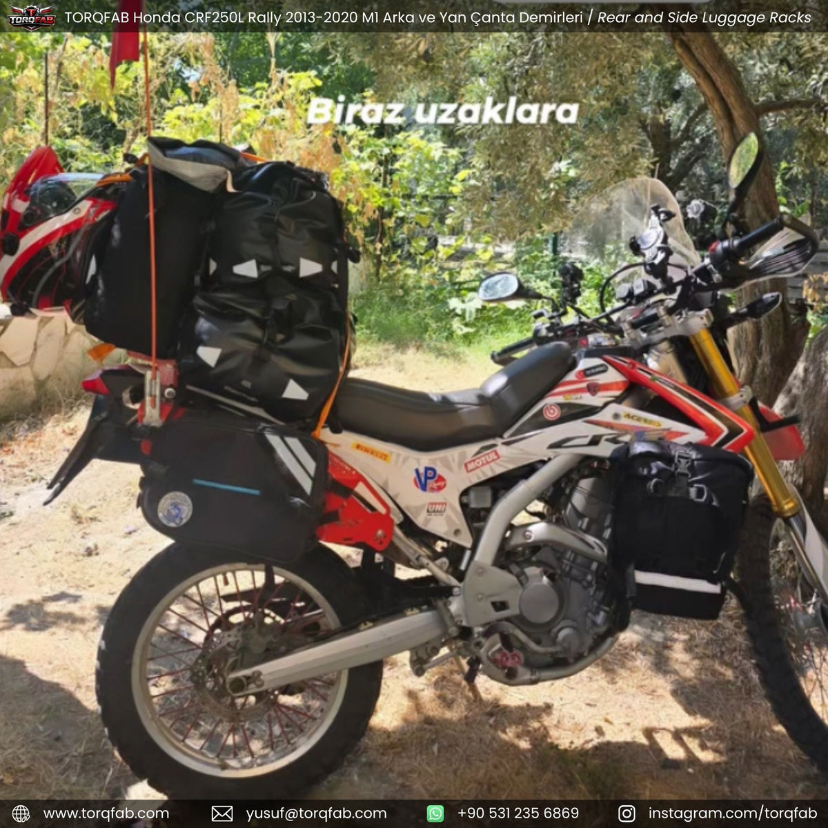 Torqfab Honda CRF250L / Rally (2013-2020) Yan Çanta Demiri Version4 / Egzoz Koruma Demiri
