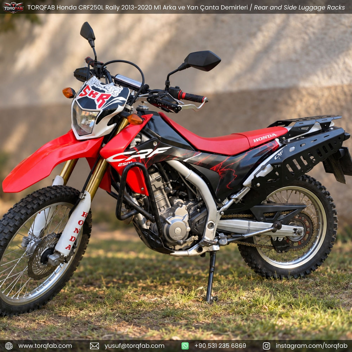 Torqfab Honda CRF250L / Rally (2013-2020) Yan Çanta Demiri Version4 / Egzoz Koruma Demiri