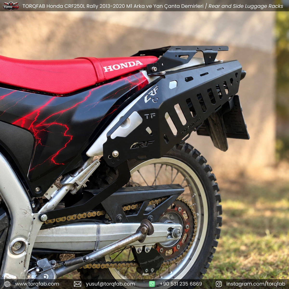 Torqfab Honda CRF250L / Rally (2013-2020) Yan Çanta Demiri Version4 / Egzoz Koruma Demiri