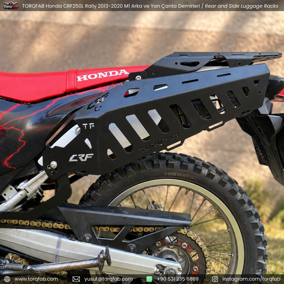 Torqfab Honda CRF250L / Rally (2013-2020) Yan Çanta Demiri Version4 / Egzoz Koruma Demiri