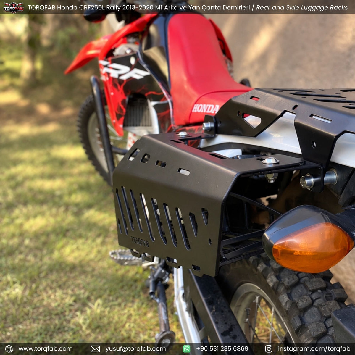 Torqfab Honda CRF250L / Rally (2013-2020) Yan Çanta Demiri Version4 / Egzoz Koruma Demiri