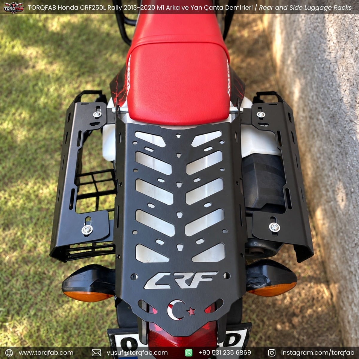 Torqfab Honda CRF250L / Rally (2013-2020) Yan Çanta Demiri Version4 / Egzoz Koruma Demiri