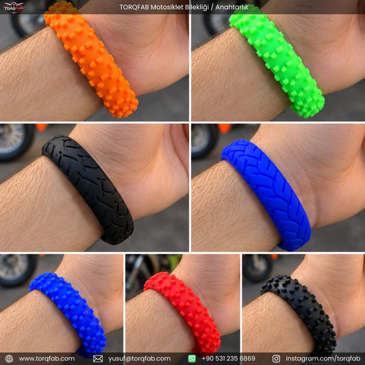 Torqfab Motosiklet Bilekliği / Anahtarlık