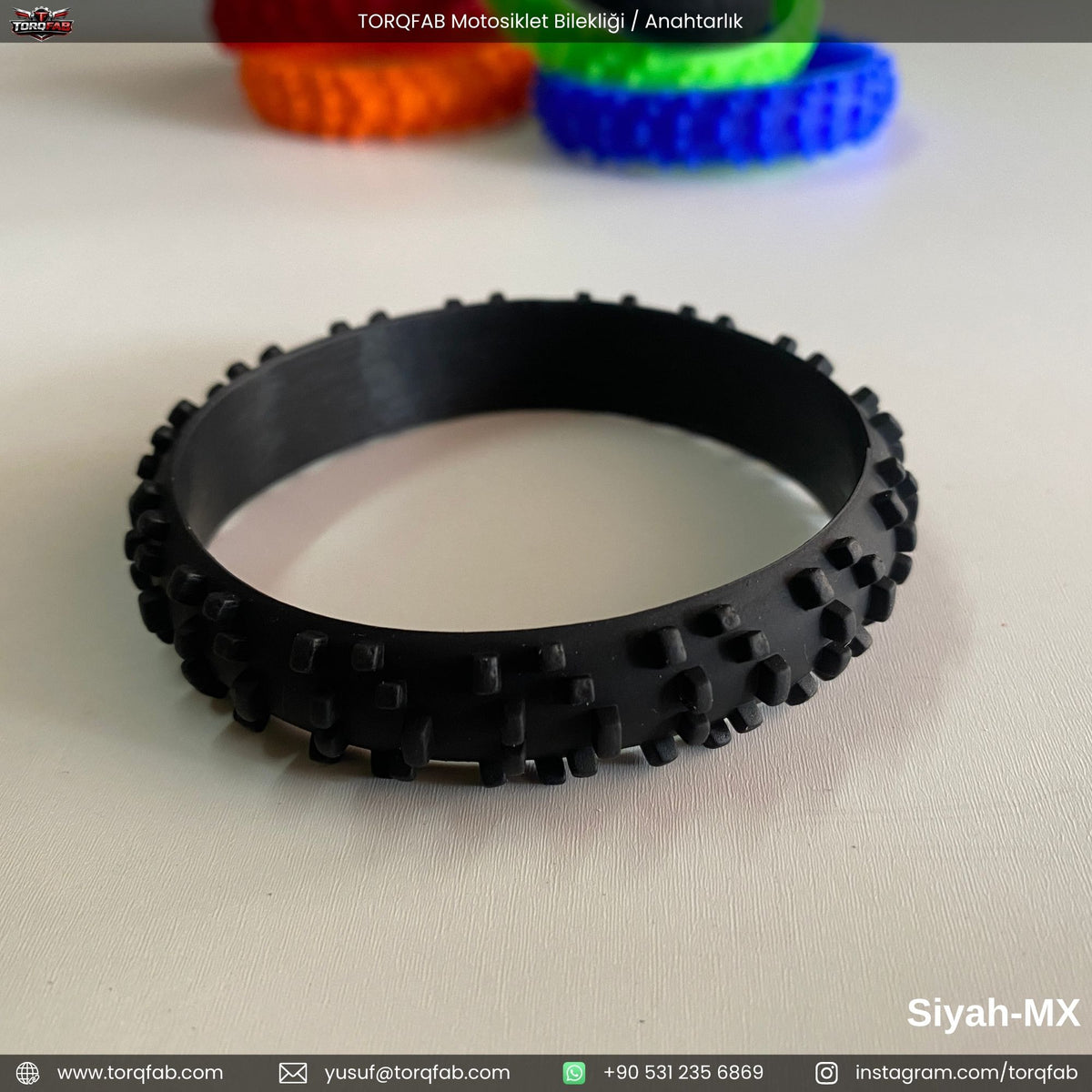 Torqfab Motosiklet Bilekliği / Anahtarlık